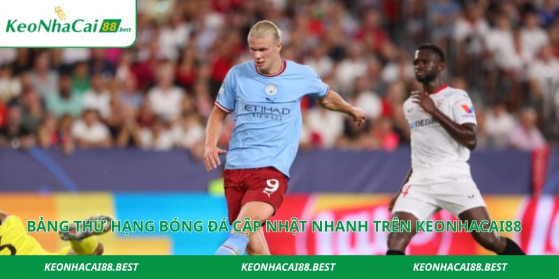 Bảng thứ hạng bóng đá cập nhật nhanh trên Keonhacai88